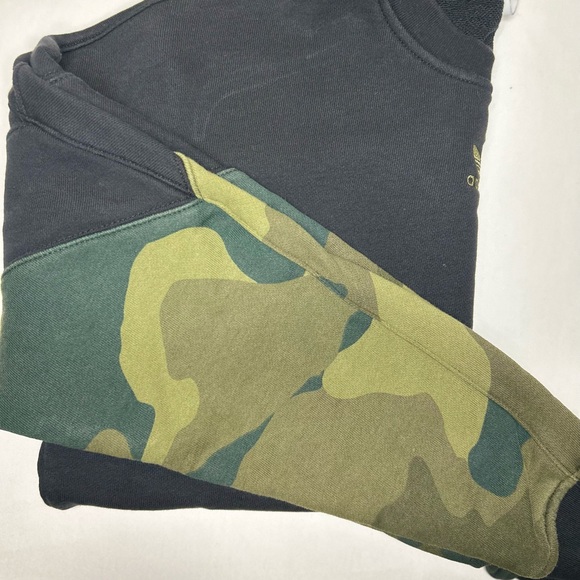 Men’s Adidas Camo Trefoil Sweatshirt Pullover French Terry - Picture 4 of 7